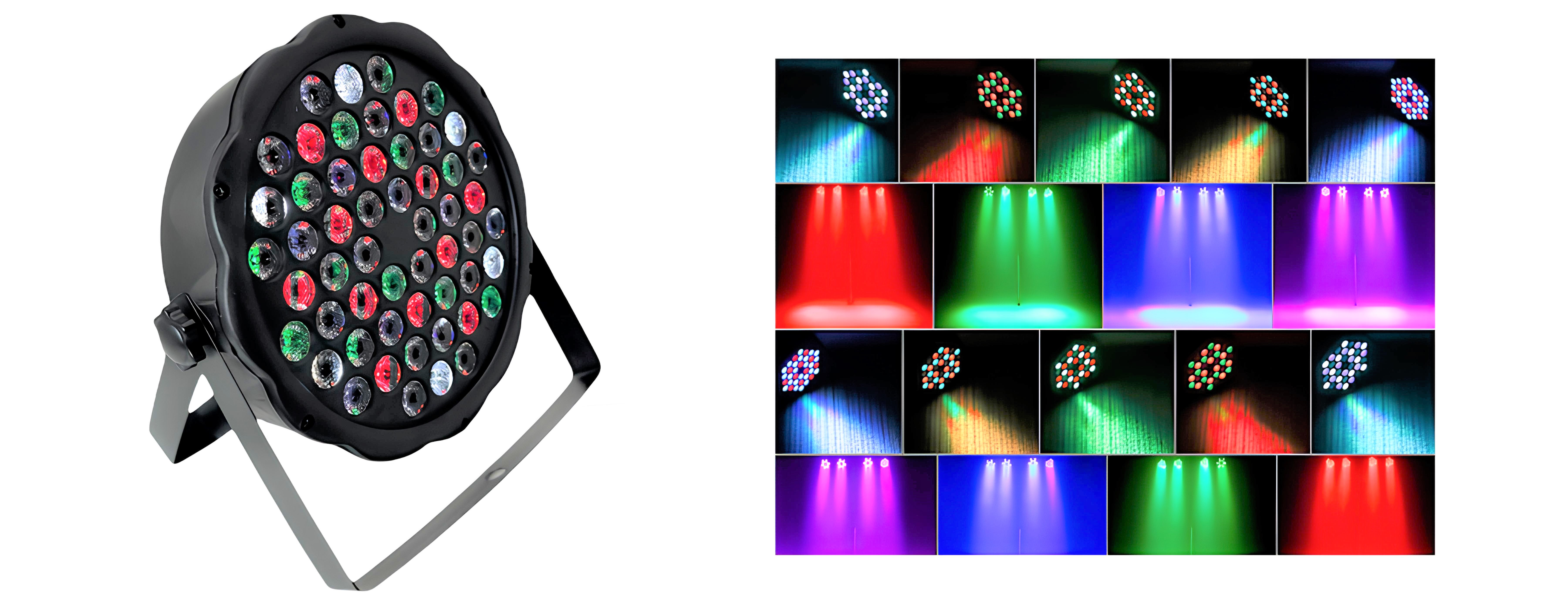 54 LED Mini Flat Par Sahne Işığı – RGBW Teknolojisi ile Profesyonel Aydınlatma Çözümleri