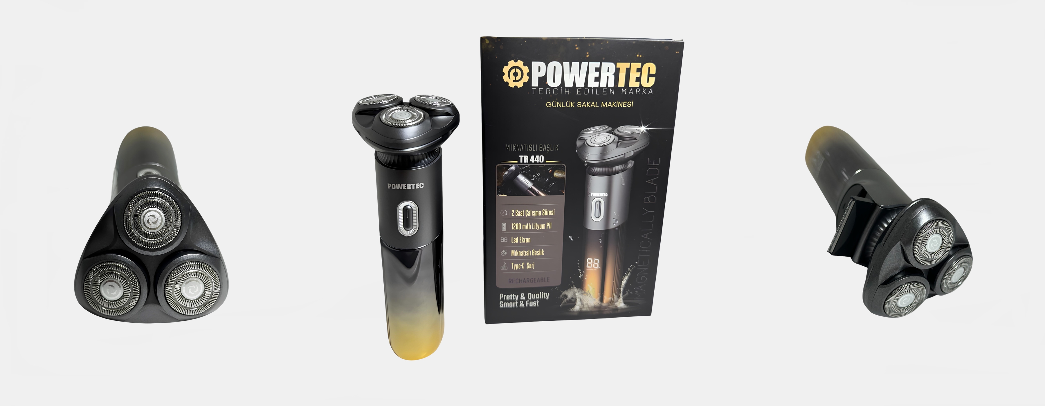 Powertec TR 440 Sinek Kaydı Tıraş Makinesi: Pürüzsüz Tıraş İçin Mükemmel Seçim