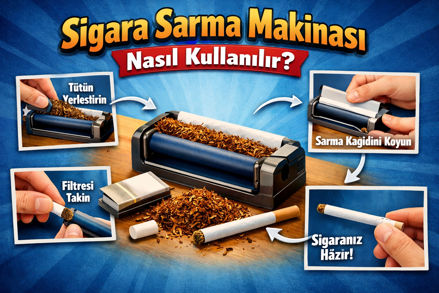 Sigara Sarma Makinası Nasıl Kullanılır?