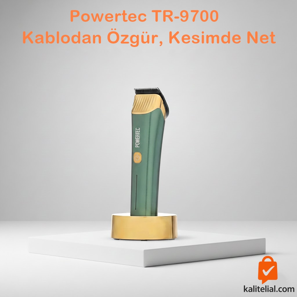 Powertec TR-9700 Şarjlı Tıraş Makinesi: Profesyonel Kesim İçin En İyi Seçim