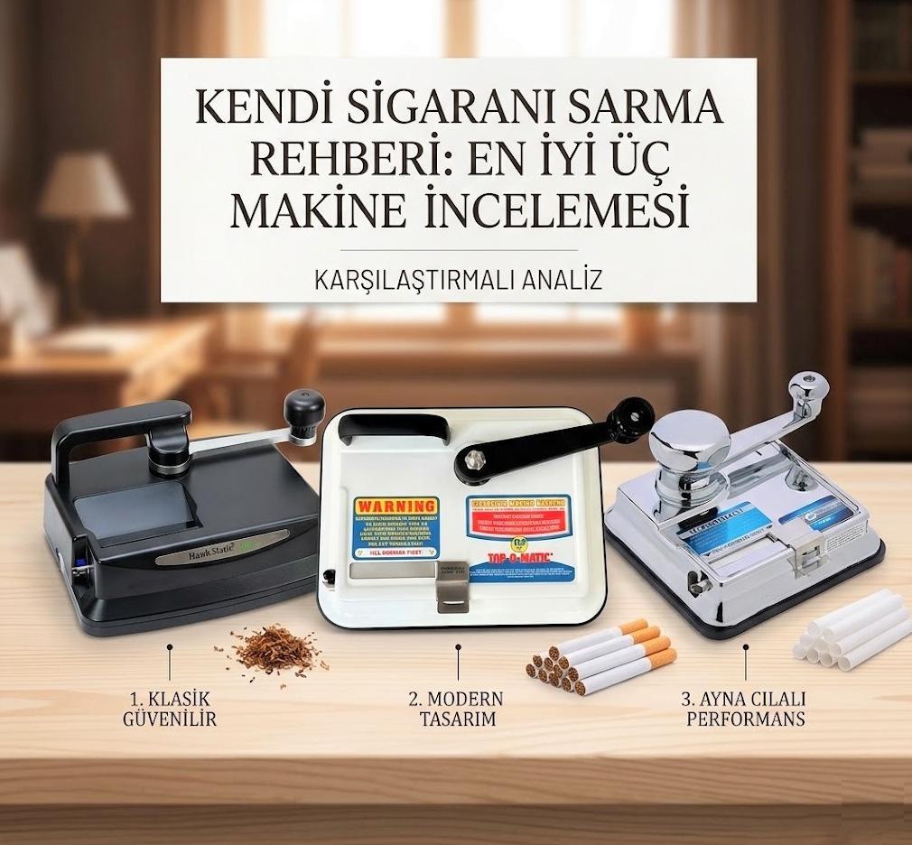 Tütün Sararken Vakit Kaybetmeyin: En İyi 3 Kollu Sigara Sarma Makinesi İncelemesi (2026)