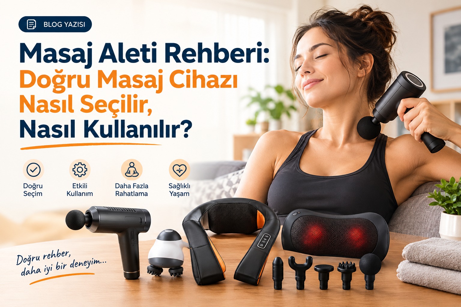 Masaj Aleti Rehberi: Doğru Masaj Cihazı Nasıl Seçilir, Nasıl Kullanılır?