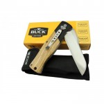 Buck BK-016 Ahşap Sap Katlanır Av Bıçağı