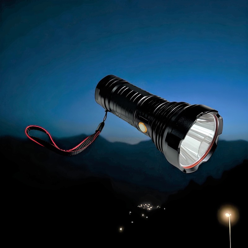 Powerdex PD-9200 20W 2800 Lümen Su Geçirmez USB-C Şarjlı Profesyonel LED El Feneri – SOS , Selektör Modlu