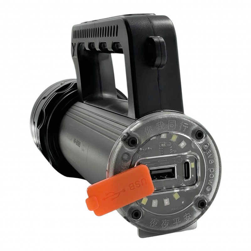 Wıson WS-8585 55W LED El Feneri, güçlü 5500 lümen ile her ortamda aydınlatma sağlar. Type-C şarjlı ve 22000 mAh bataryası sayesinde uzun süre kullanım imkanı sunar. Çift düğme ve SOS moduyla acil durumlarda da kullanışlıdır.