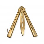 Altın Rengi Kelebek Bıçak: Estetik ve Fonksiyonu Bir Arada Sunan Ürün