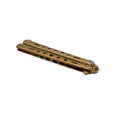 Altın Rengi Kelebek Bıçak: Estetik ve Fonksiyonu Bir Arada Sunan Ürün