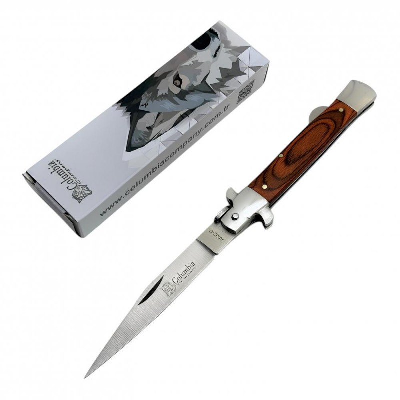 Columbia A032-C Ahşap ve Metal Kombinasyonlu İtalyan Sustalı Çakı