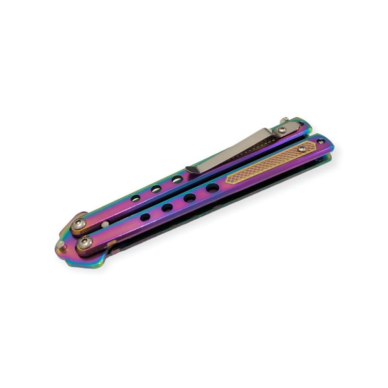 Gökkuşağı Kelebek Bıçak: Renkli ve Göz Alıcı Tasarım