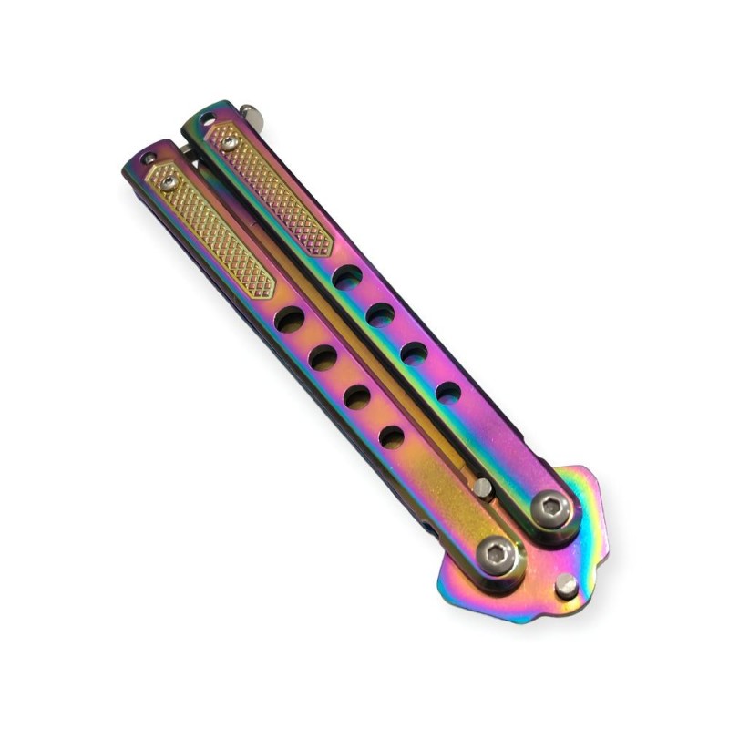 Gökkuşağı Kelebek Bıçak: Renkli ve Göz Alıcı Tasarım