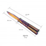 Gökkuşağı Kelebek Bıçak: Renkli ve Göz Alıcı Tasarım