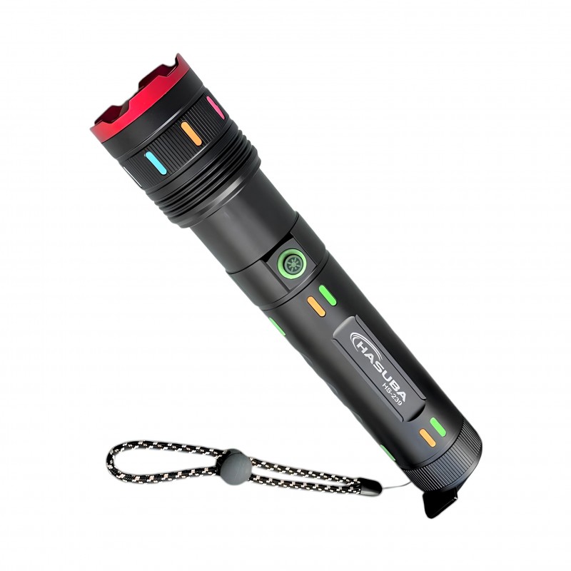 SOS modlu Hasuba HS-239 şarjlı LED el feneri kalitelial.com