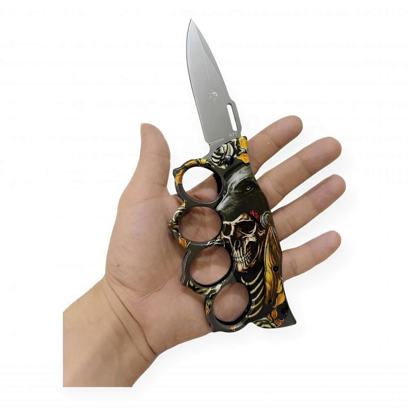 Hızlı Açılan Knuckle Duster Muştalı Çakı