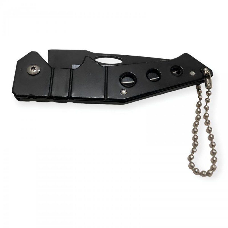 Kemer Klipsli Kapanabilir Metalik Çakı