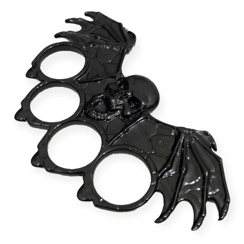 Kuru Kafa ve Kanat İşlemeli Siyah Muşta