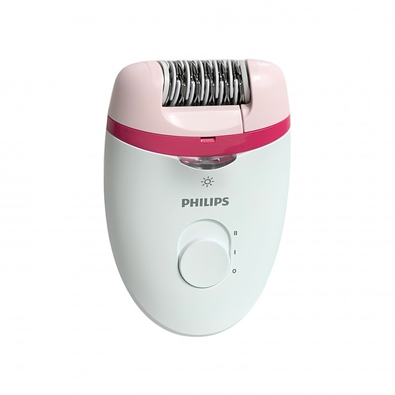 Philips Satinelle Essential BRE225/05 — Opti-Light ışıklı yıkanabilir başlık.