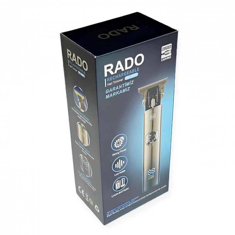 RADO RD-3655 Yıkanabilir Başlıklı Şarjlı Saç Sakal Traş Makinesi