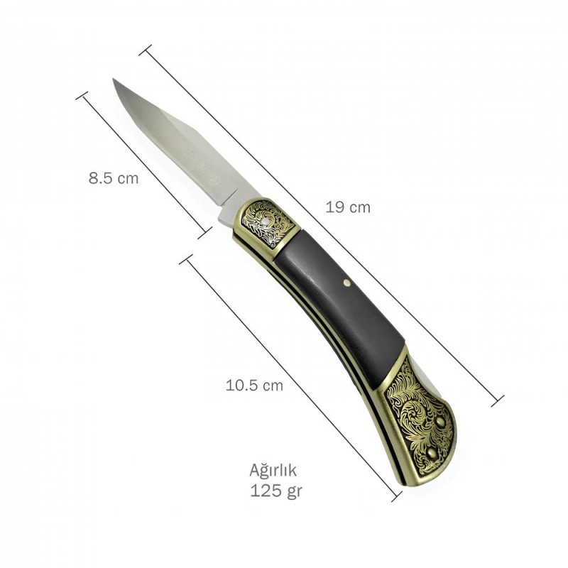 nostaljik ahşap saplı çakı