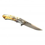 Sibirya Geyik Desenli Avcı Çakısı Tüm Açılardan – Estetik ve Güçlü | Kalitelial.com