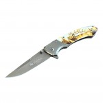 Sibirya Company Geyik Desenli Katlanır Avcı Çakısı – Şık ve Dayanıklı | Kalitelial.com