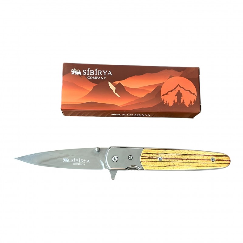 sibiriya s-2086b ahşap saplı katlanır çakı ürün sunumu