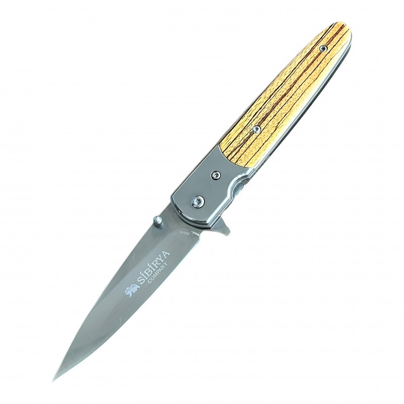 sibiriya s-2086b ahşap saplı çakı açık görünüm