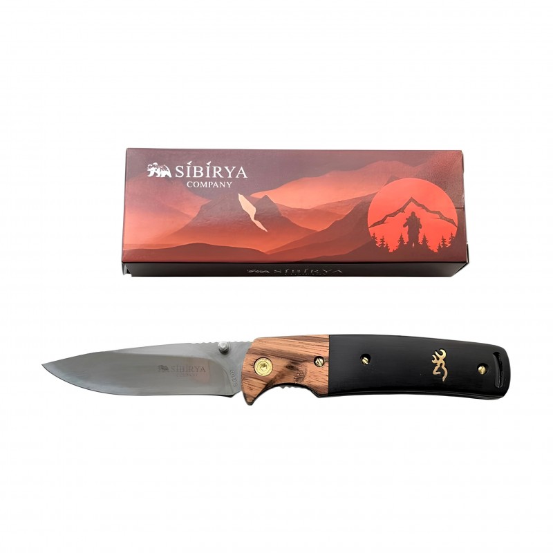 Sibirya S-2101 Ahşap Görünümlü Katlanır Çakı – Klasik Tasarım, Güçlü ve Keskin Bıçak