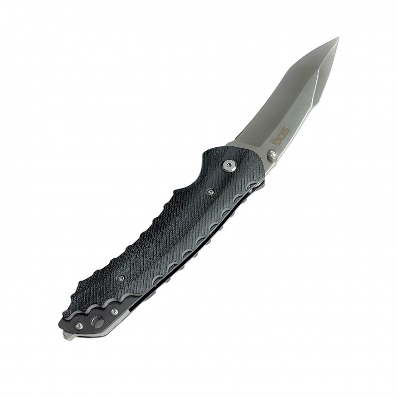 SOG Kiku KU-1011 Siyah Tırtıklı Kabzalı Bıçak | Zarif ve Güçlü Tasarım