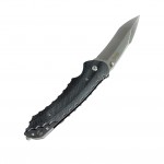 SOG Kiku KU-1011 Siyah Tırtıklı Kabzalı Bıçak | Zarif ve Güçlü Tasarım