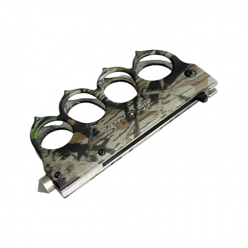 Cold Steel Knuckle 1918 — Kamuflaj Desenli Katlanır Bıçak & Muşta