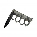 Cold Steel Knuckle 1918 — Kamuflaj Desenli Katlanır Bıçak & Muşta