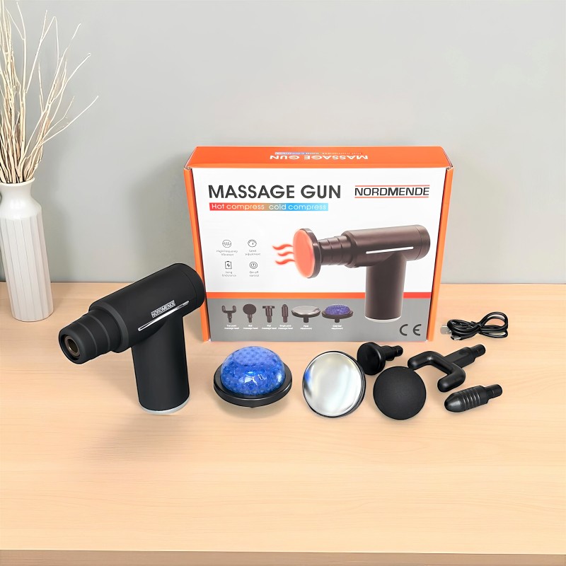 Hız Ayarlı Derin Doku Masaj Tabancası — 1500mAh Pil, Isı/Soğuk Fonksiyonu
