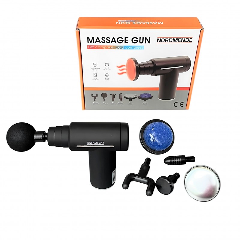 Hız Ayarlı Derin Doku Masaj Tabancası — 1500mAh Pil, Isı/Soğuk Fonksiyonu