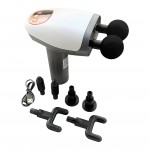 Çift başlıklı dijital ekranlı masaj tabancasının genel ürün görünümü