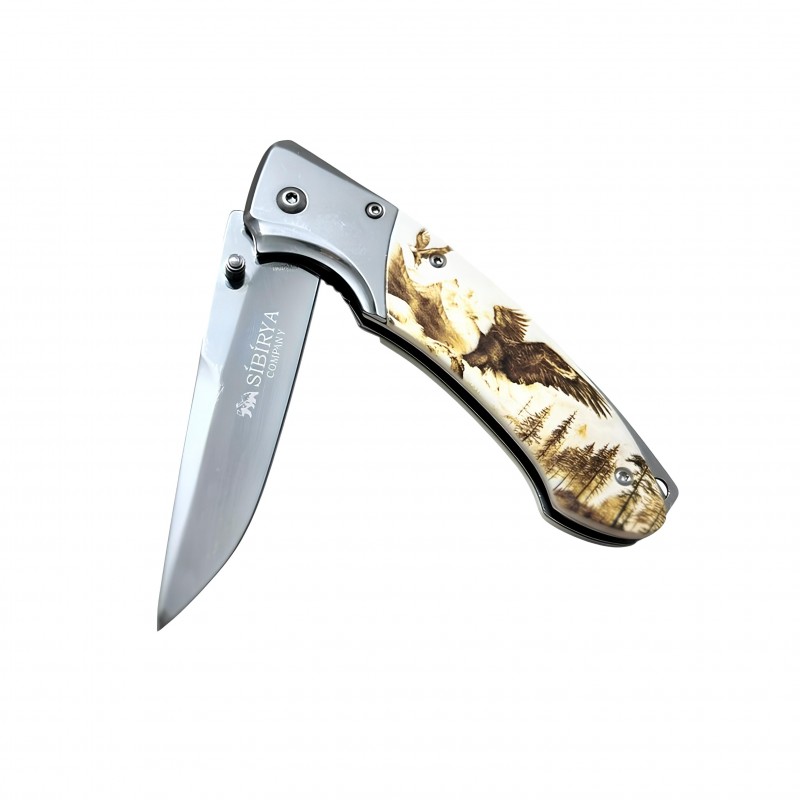 Sibírya Company Kartal Desenli Çakı – Şık ve Dayanıklı Tasarım