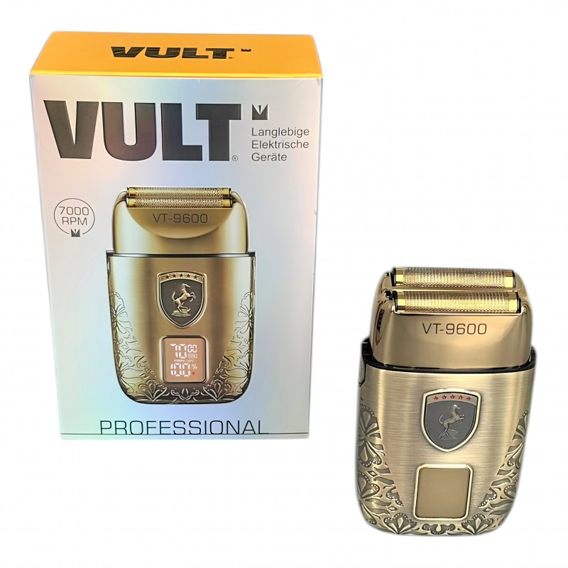 Vult VT-9600 LCD Ekranlı Turbo Modlu Şarjlı Sıfır Sakal Tıraş Makinesi
