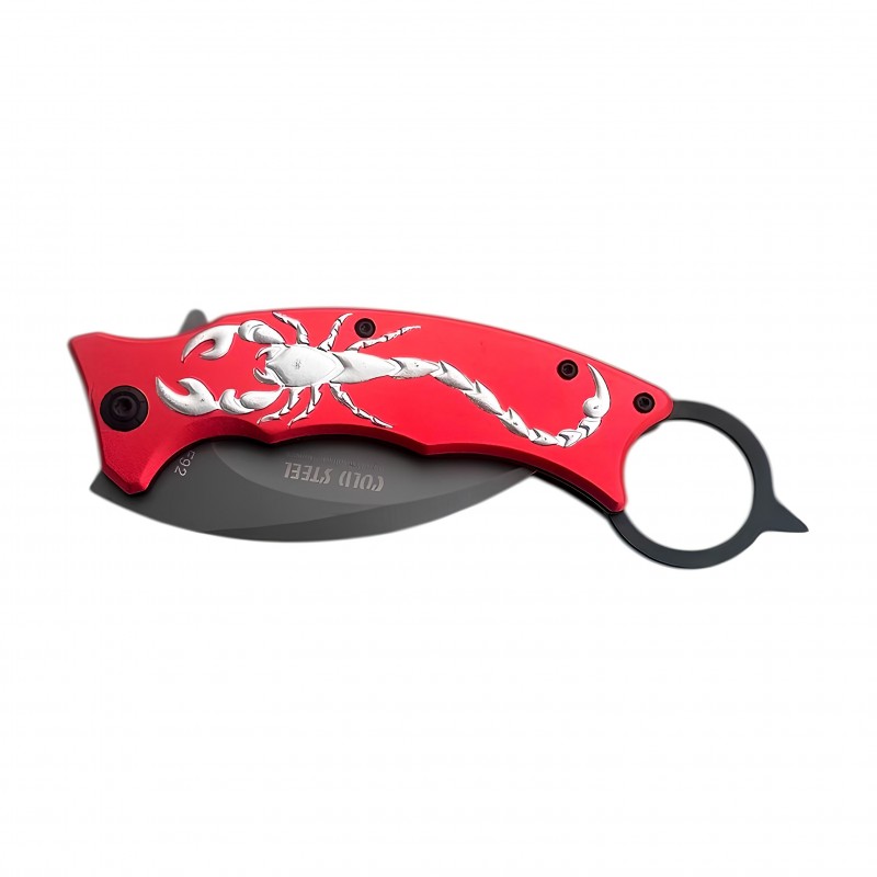 Cold Steel F92 Akrep Desenli Katlanabilir Karambit | Taktik ve Koleksiyonluk 3Cr13mov Bıçak