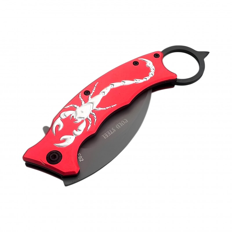 Cold Steel F92 Akrep Desenli Katlanabilir Karambit | Taktik ve Koleksiyonluk 3Cr13mov Bıçak