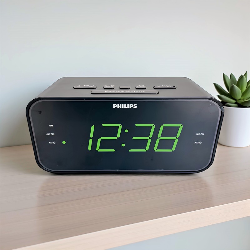 Philips AJ3400/12 Alarm Saatli Radyo - Çift Alarm, Büyük Ekran