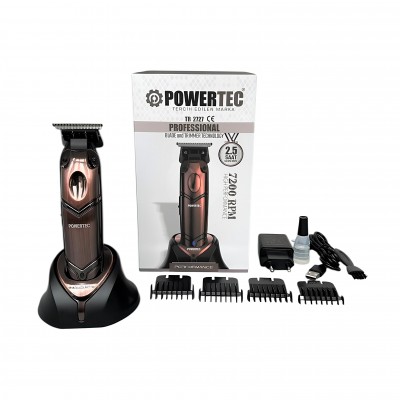 Powertec 2727 Şarjlı Tıraş Makinesi – Güçlü, Sessiz ve Profesyonel Tıraş Deneyimi