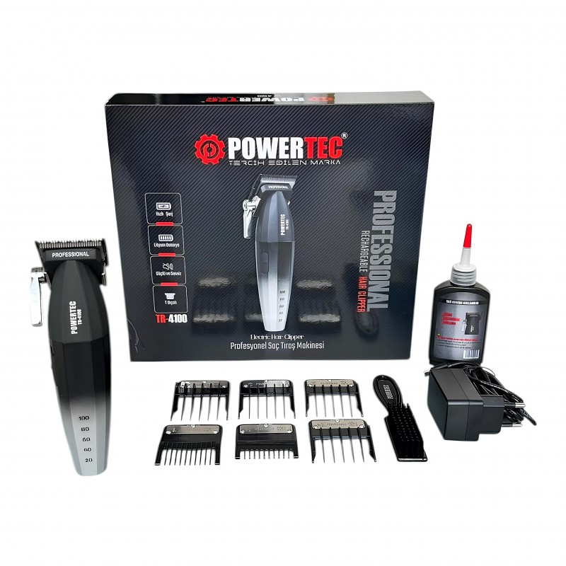 Powertec TR-4100 berber ve kuaför tipi tıraş makinesi