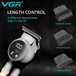 VGR V-989 LCD Ekranlı Turbo Modlu Tıraş Makinesi | Sessiz, Güçlü ve Profesyonel Performans