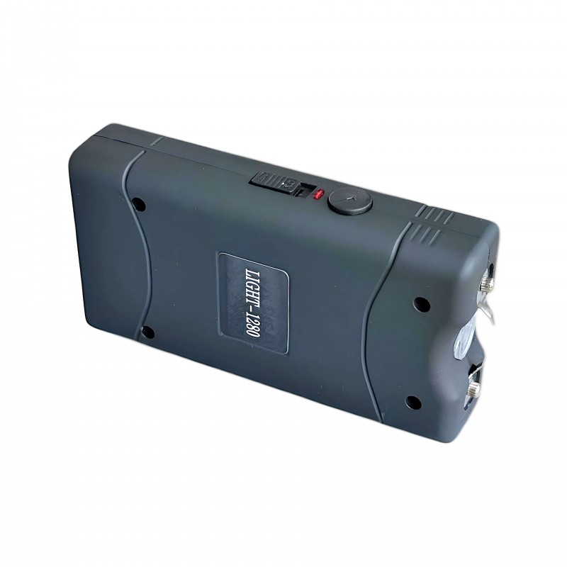 Elektro Şok Cihazı arka yüz detayları ve pil bölmesi.