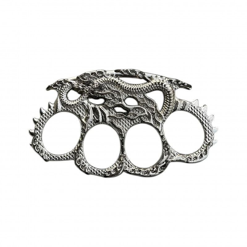 Gümüş Ejderha Desenli Muşta | Özel Koleksiyon Eseri