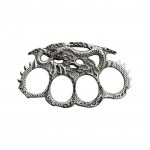 Gümüş Ejderha Desenli Muşta | Özel Koleksiyon Eseri