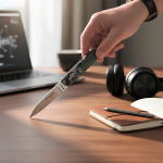 Leverletto Otomatik Bıçak - Bill DeShivs & AKC İtalya İş Birliği | Dijital Kamuflaj Desen