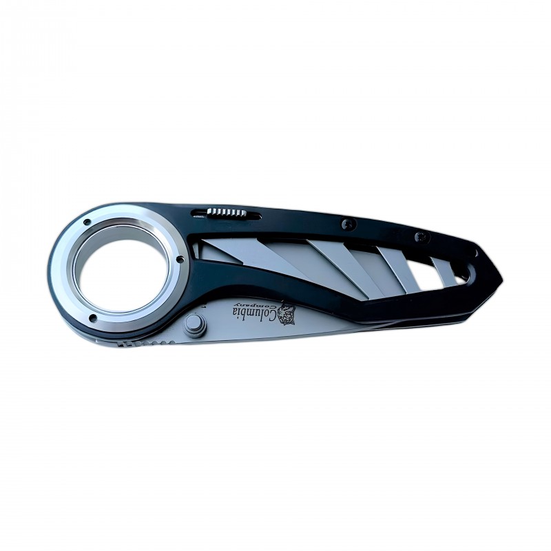 Columbia S-321 Siyah Renk Saplı Cep Çakısı ve taşıma kılıfı.