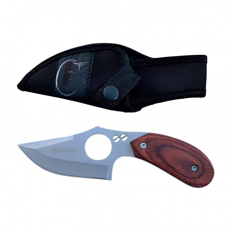 BROWNING Kompakt Sabit Namlulu Bıçak metal ve dayanıklı sap detayı.