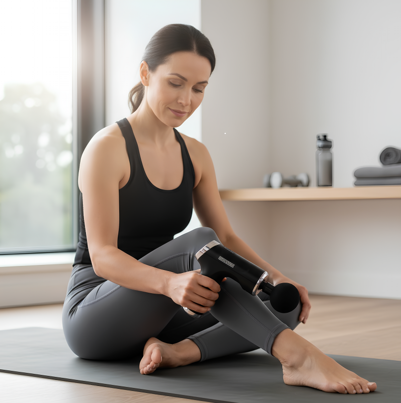 Nordmende 4 Başlıklı Şarjlı Masaj Aleti – Derin Kas Masajı, Sessiz ve Taşınabilir Kullanım