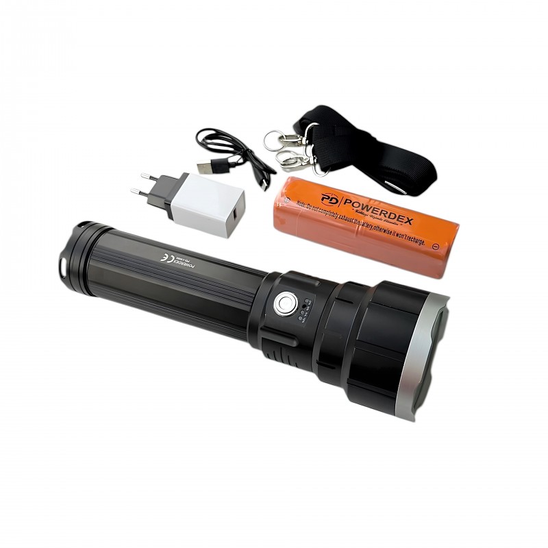 powerdex pd-13000 şarjlı led fener 5500 lümen
